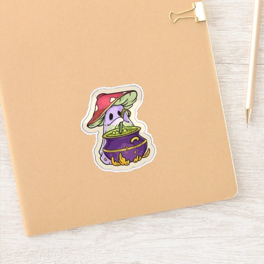 Paddenstoel Geest Sticker (Notitieboek)