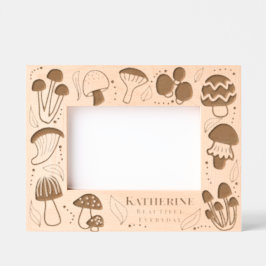 paddenstoel gegraveerde lijstjes