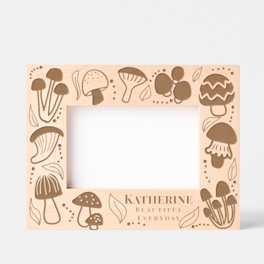 paddenstoel gegraveerde lijstjes (Voorkant)