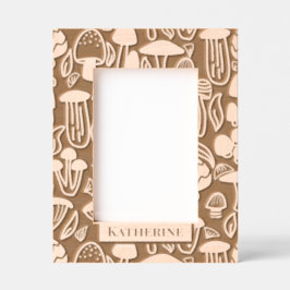 paddenstoel gegraveerde lijstjes