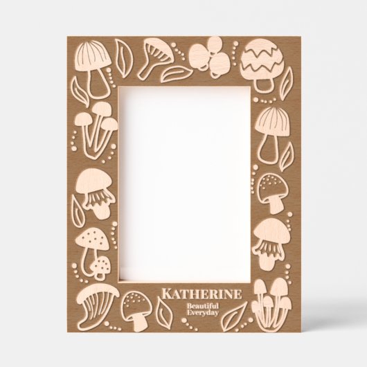 paddenstoel gegraveerde lijstjes (Voorkant)