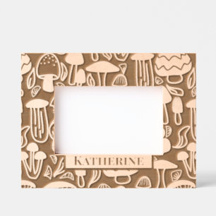 paddenstoel gegraveerde lijstjes