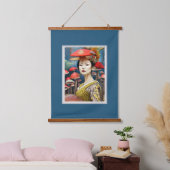 paddenstoel Geisha Surreal Fantasy Art Hangend Wandkleed (Slaapkamer)