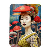 paddenstoel Geisha Surreal Fantasy Art Magneet (Verticaal)