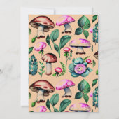 paddenstoel | Genderneutrale babyvoeding Kaart (Achterkant)