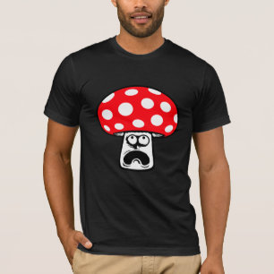 Paddenstoel Geschokt Verrast Gezicht Grappige Schr T-shirt