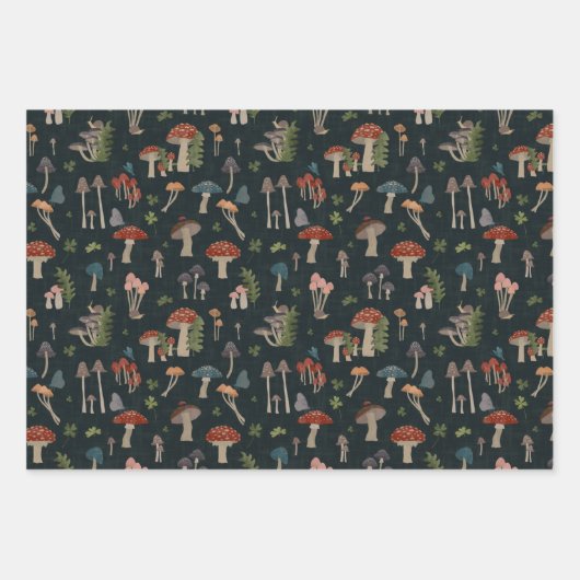 paddenstoel Gift Wrap Inpakpapier Vel (Voorkant)