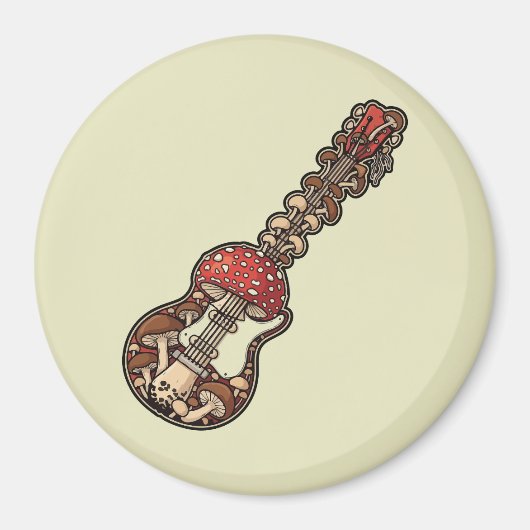 Paddenstoel Gitaar Magneet (Voorkant)