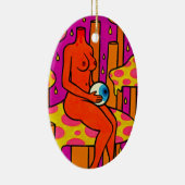 paddenstoel Gloom #1 Keramisch Ornament (Rechts)