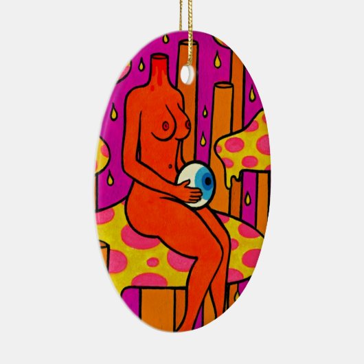 paddenstoel Gloom #1 Keramisch Ornament (Rechts)