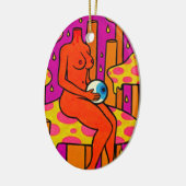 paddenstoel Gloom #1 Keramisch Ornament (Links)