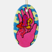 paddenstoel Gloom #3 Keramisch Ornament (Rechts)