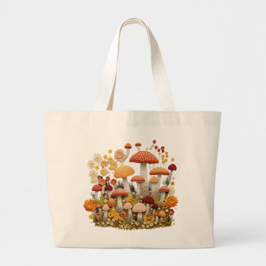 paddenstoel grote tote bag (Voorkant)