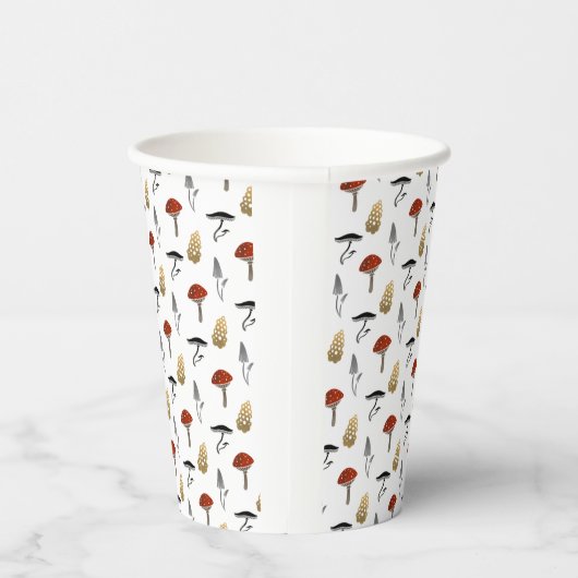 Paddenstoel Harvest Paper Cup - White Papieren Bekers (Rechts)