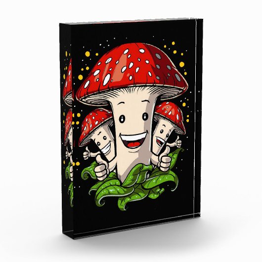 paddenstoel Hunter Funny Magic Mushrooms Fotoblokken (Links)