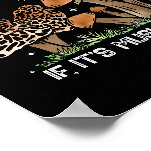 Paddenstoel Hunter Gift Mannen Fugi Foeraging Padd Poster (Hoek)