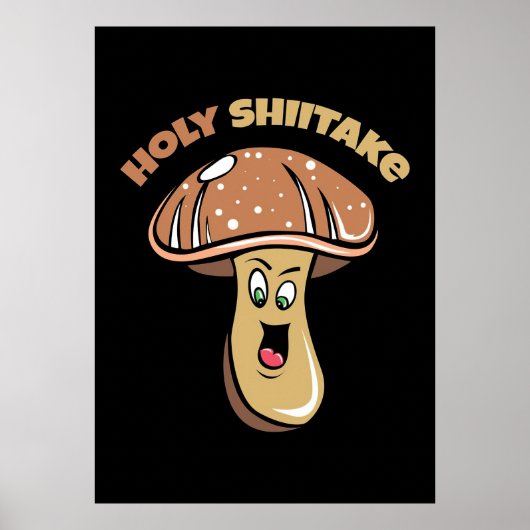 paddenstoel Hunter Heilige Shiitake-paddenstoel Poster (Voorkant)
