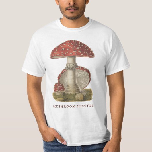 paddenstoel Hunter  Magic Shroom T-shirt (Voorkant)