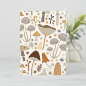 paddenstoel Hunter Mid Century Mushroom Bedankkaart (Staand voorkant)