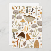 paddenstoel Hunter Mid Century Mushroom Bedankkaart (Voorkant / Achterkant)