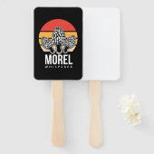 paddenstoel Hunter Morel Whisperer Handwaaier (Voorkant en achterkant)