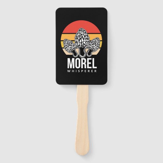 paddenstoel Hunter Morel Whisperer Handwaaier (Voorkant)