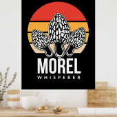 paddenstoel Hunter Morel Whisperer Poster (Keuken)