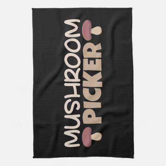 paddenstoel Hunter Mushroom Picker Theedoek (Verticaal)
