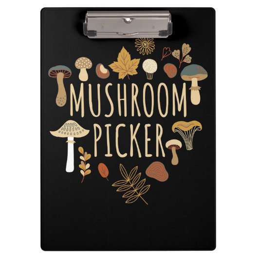 paddenstoel Hunter Mushrooms Picker Klembord (Voorkant)