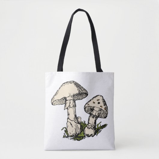 Paddenstoel illustratie tote bag (Voorkant)