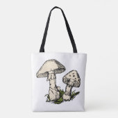 Paddenstoel illustratie tote bag (Achterkant)