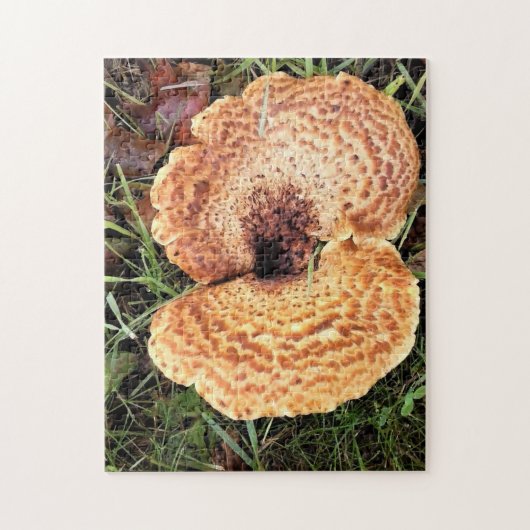 Paddenstoel in het bos legpuzzel (Verticaal)