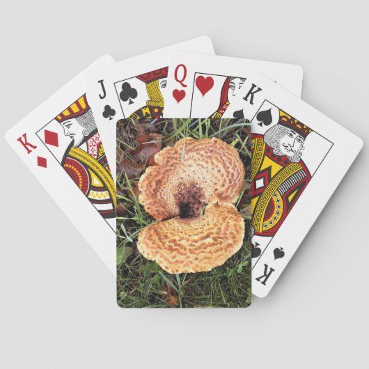 Paddenstoel in het bos pokerkaarten (Achterkant)