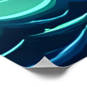 Paddenstoel in het zee | AI Art Poster (Hoek)