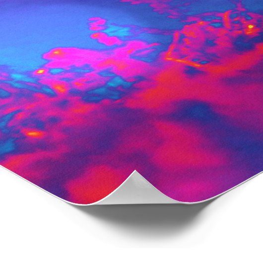 Paddenstoel in licht poster (Hoek)