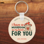 paddenstoel in mijn hart Funny Pun Cute Valentijns Sleutelhanger (Voorkant)
