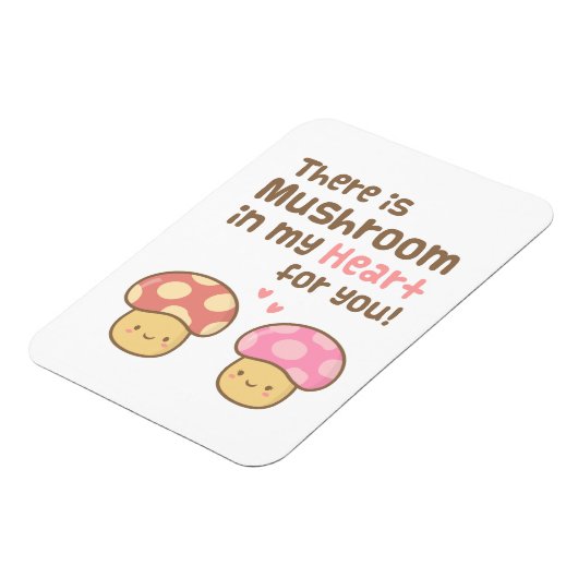 Paddenstoel in mijn hart voor jou Schattigee liefd Magneet (Linkerzijde)