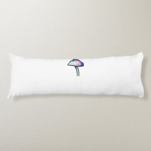 paddenstoel in witte driehoekige kleuren lichaamskussen (Voorkant)