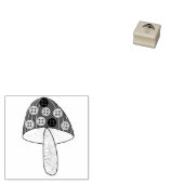 Paddenstoel in Wonderland Rubberstempel (Gestempeld)
