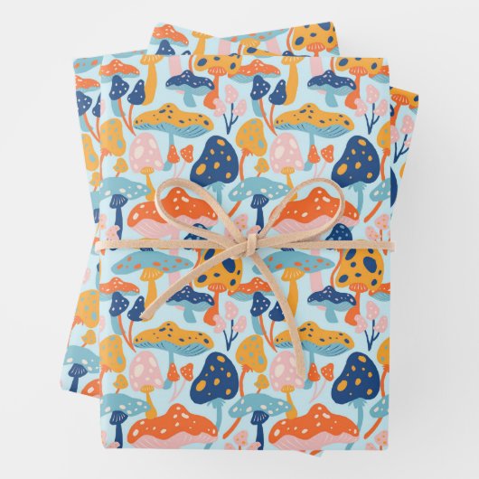 paddenstoel inpakpapier vel (In situ)