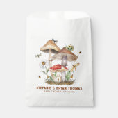 Paddenstoel & Insecten Baby shower Favoriet Bag |  Bedankzakje (Voorkant)