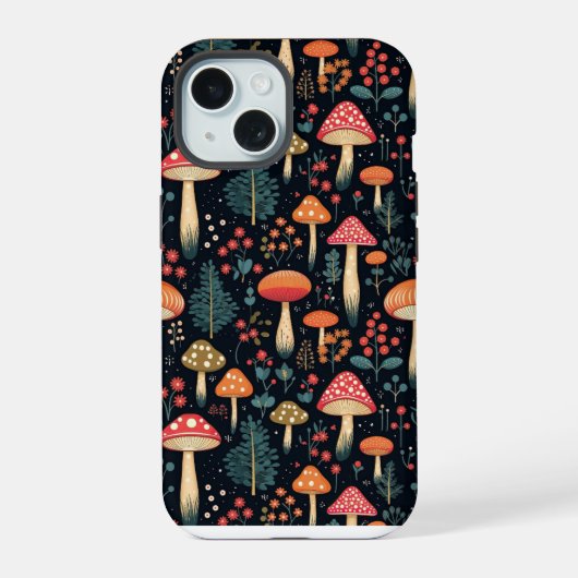 paddenstoel iPhone 15 case (Achterkant)