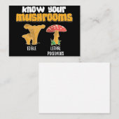 paddenstoel jager kent je paddenstoelen visitekaartje (Voorkant / Achterkant)