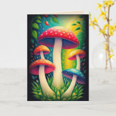 paddenstoel kaart (Gele Bloem)