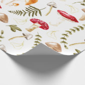 paddenstoel | Katoen esthetisch | Waterverf Cadeaupapier (Hoek)