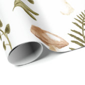 paddenstoel | Katoen esthetisch | Waterverf Cadeaupapier (Rol Hoek)