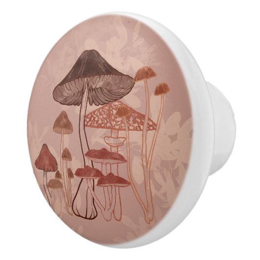 paddenstoel keramische knop (Rechts)