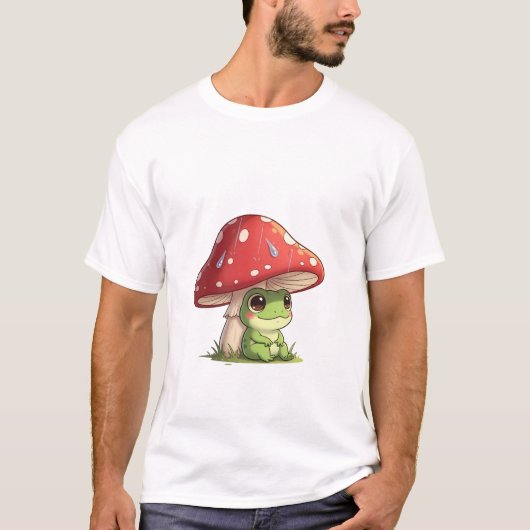 Paddenstoel Kikker Vriend T-shirt (Voorkant)