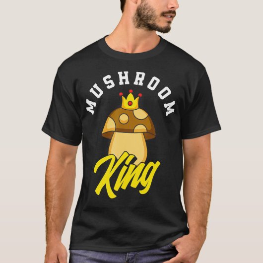 paddenstoel King Mushroom Hunter Fungi Foraging Fu T-shirt (Voorkant)