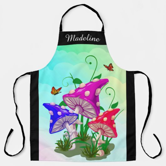 paddenstoel | Kleurrijk, speciaal voor groot Schor Schort (Voorkant)